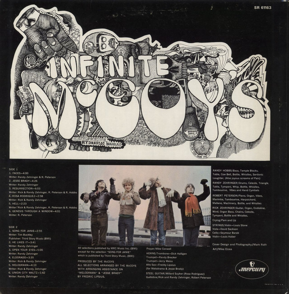 The McCoys Infinite McCoys US vinyl LP album (LP record)