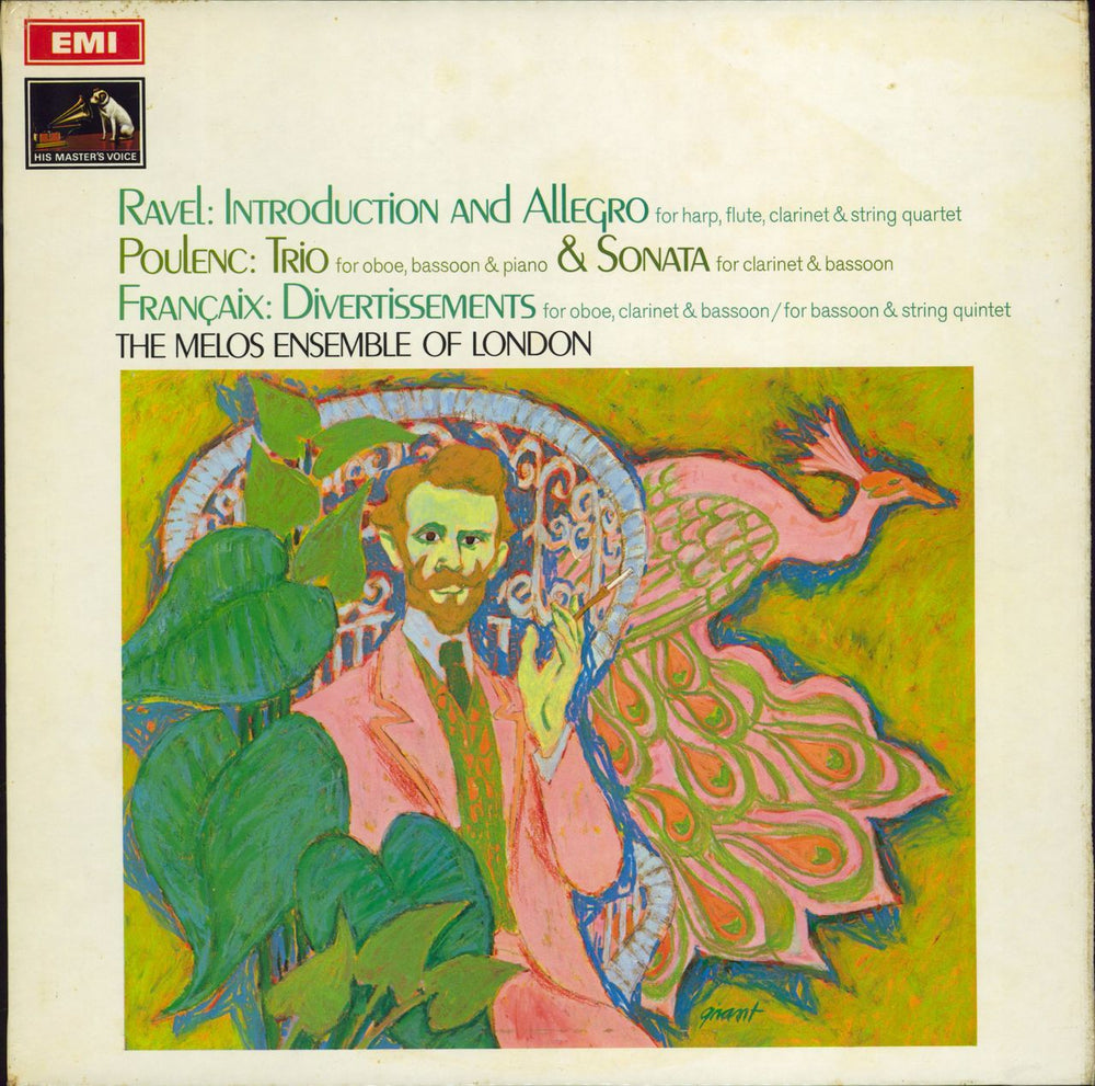 The Melos Ensemble Ravel: Introduction and Allegro UK vinyl LP album (LP record) ASD2506