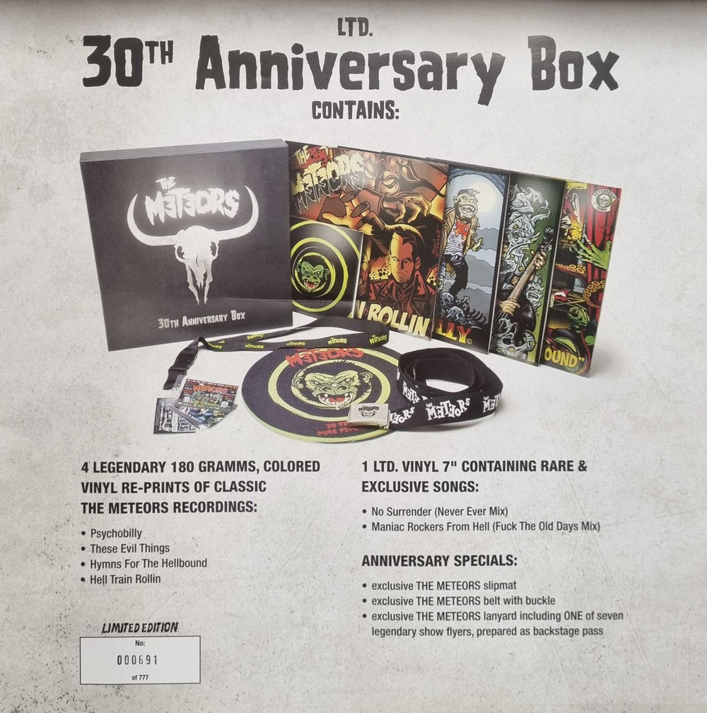 The Meteors (80s) 30th Anniversary Box German Vinyl Box Set