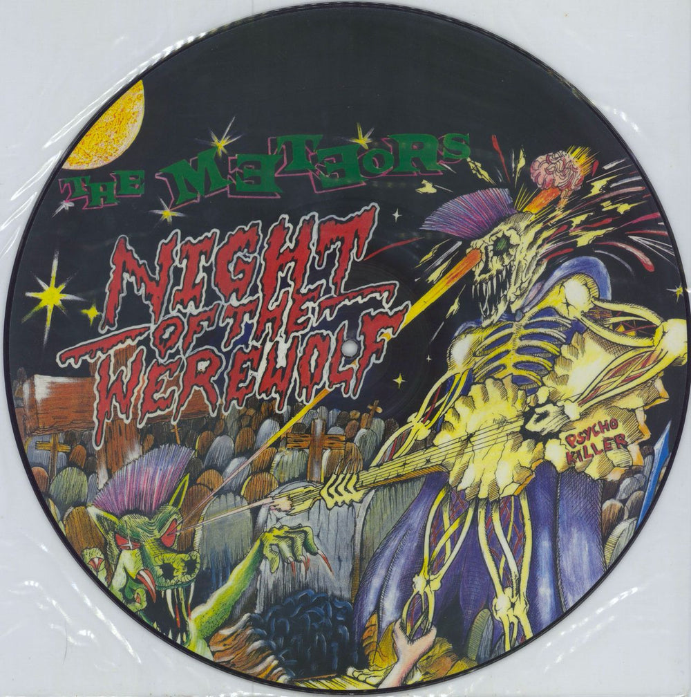 The Meteors (80s) Night Of The Werewolf UK picture disc LP (vinyl picture disc album) DOJOPD56