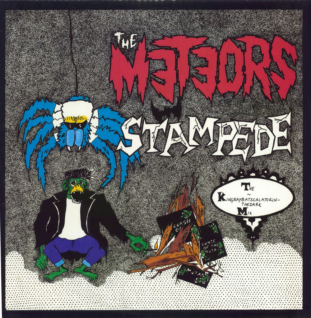 The Meteors (80s) Stampede (Kingraybatscalatorinthedark Mix) UK 12" vinyl single (12 inch record / Maxi-single) PORK2T