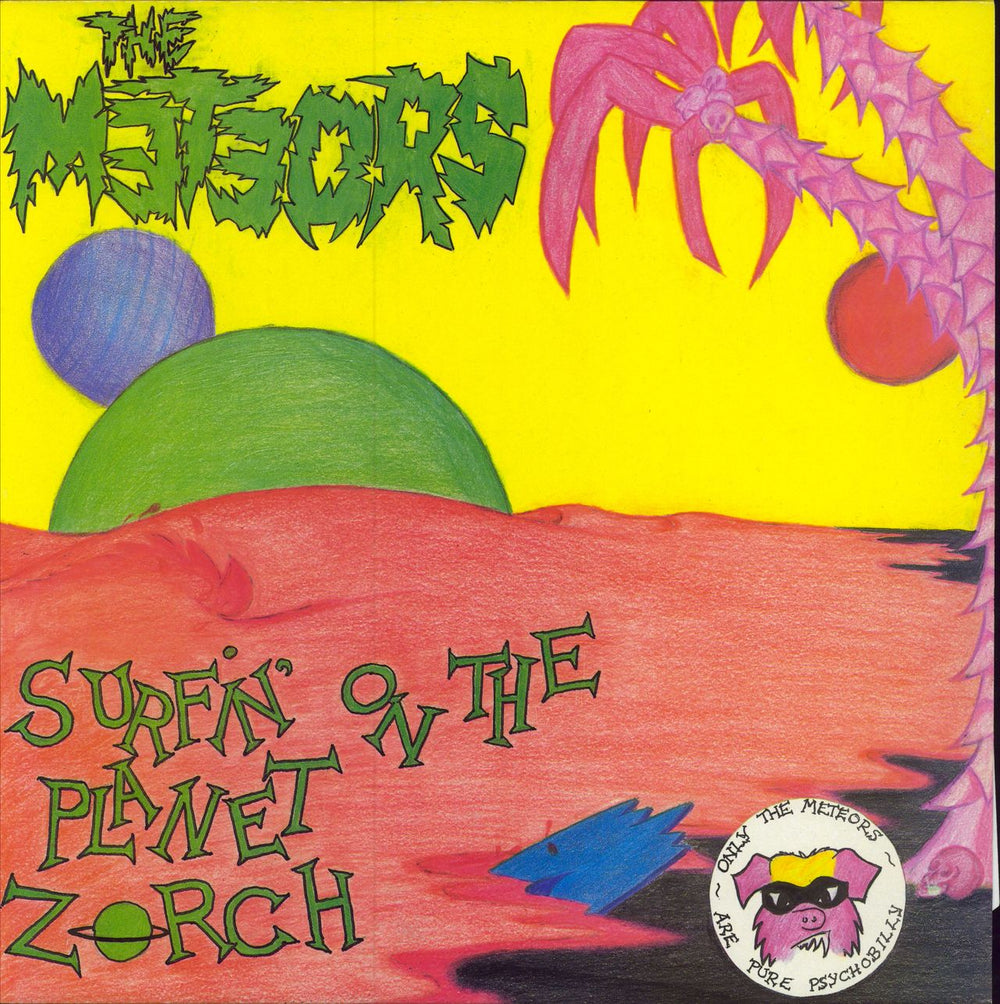 The Meteors (80s) Surfin' On The Planet Zorch UK 12" vinyl single (12 inch record / Maxi-single) 12ANA43