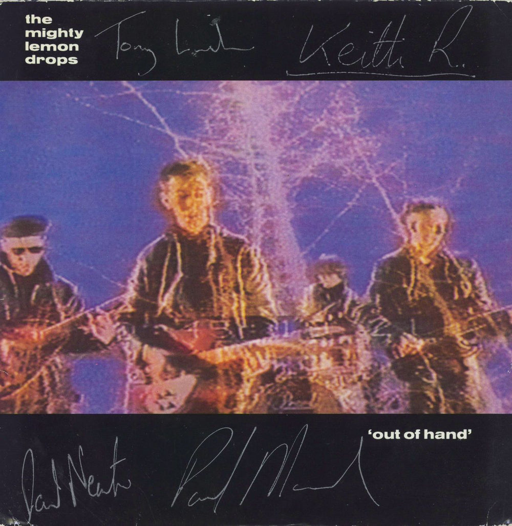 The Mighty Lemon Drops Out Of Hand - Signed UK 7" vinyl single (7 inch record / 45) AZUR4