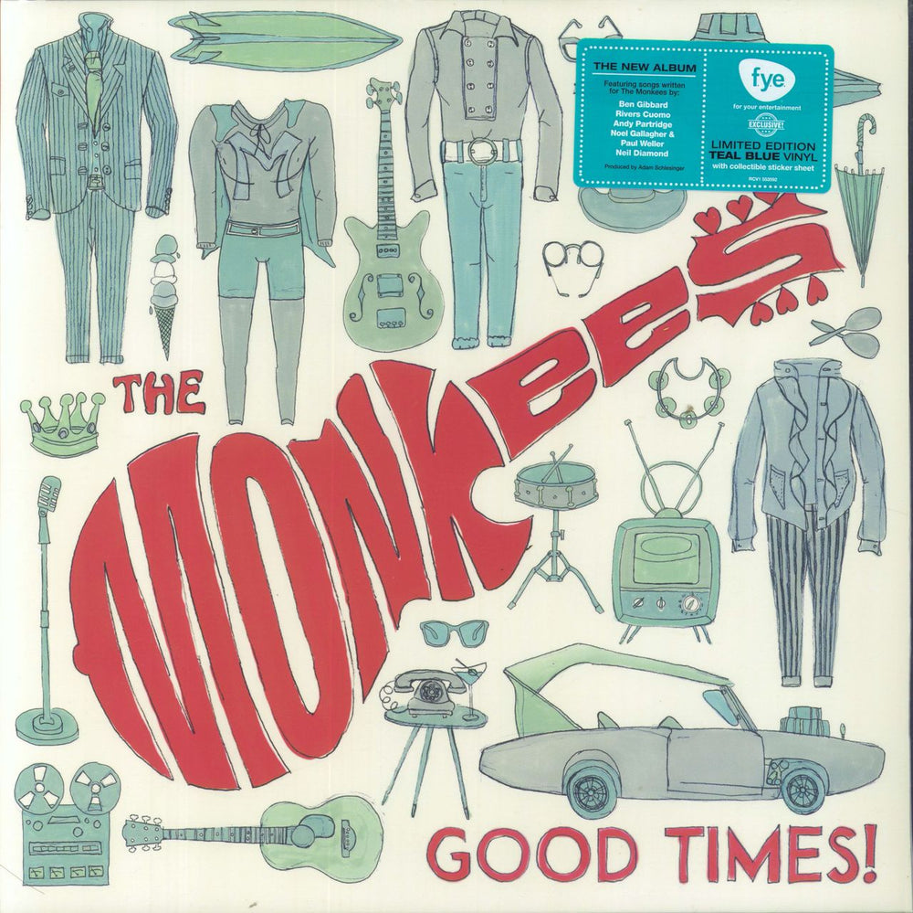 The Monkees Good Times! + Hype Sticker US vinyl LP album (LP record) RCV1553592