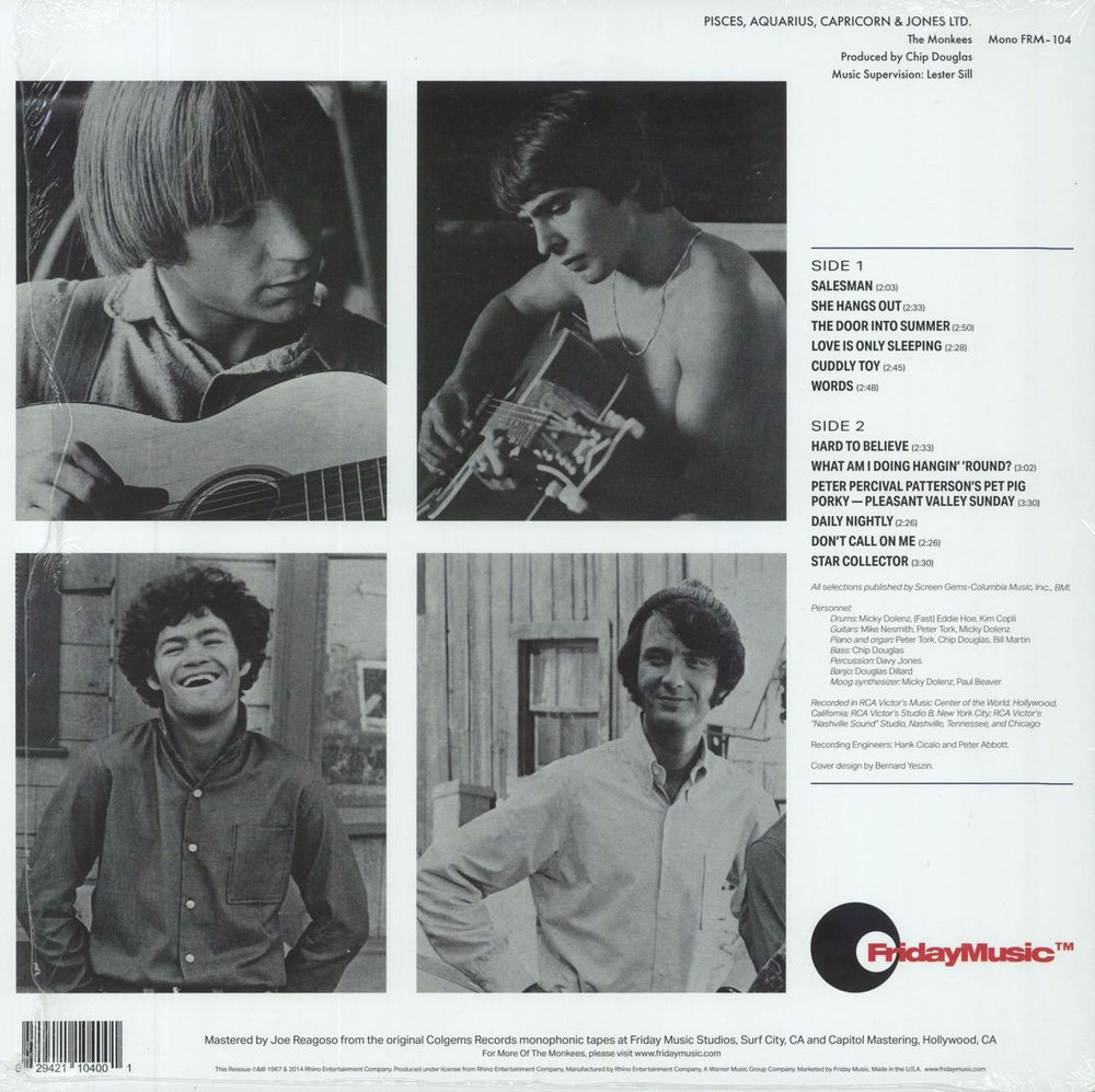 The Monkees Pisces, Aquarius, Capricorn & Jones Ltd. - Turquoise Vinyl US vinyl LP album (LP record)