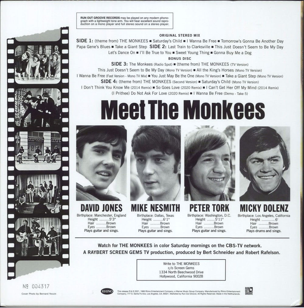 The Monkees The Monkees - 180gm Dutch 2-LP vinyl record set (Double LP Album) 081227906238