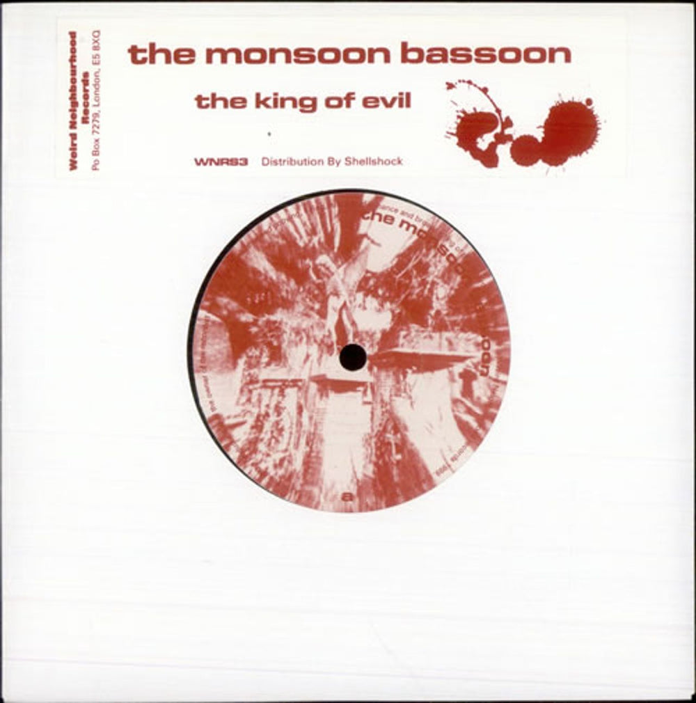 The Monsoon Bassoon The King Of Evil UK 7" vinyl single (7 inch record / 45) WNRS3