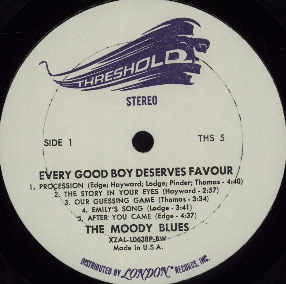 The Moody Blues Every Good Boy Deserves Favour US vinyl LP album (LP record) MBLLPEV677504