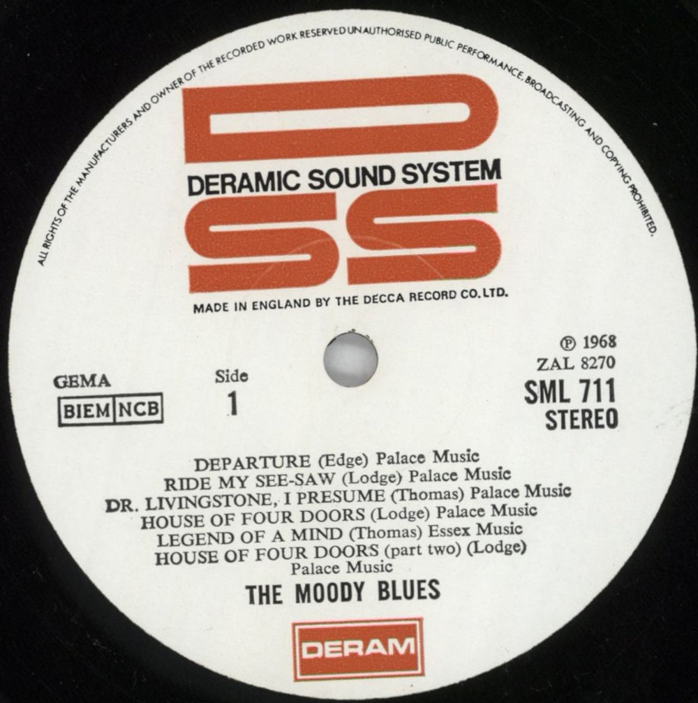 The Moody Blues In Search Of The Lost Chord - 3rd UK vinyl LP album (LP record) MBLLPIN569817