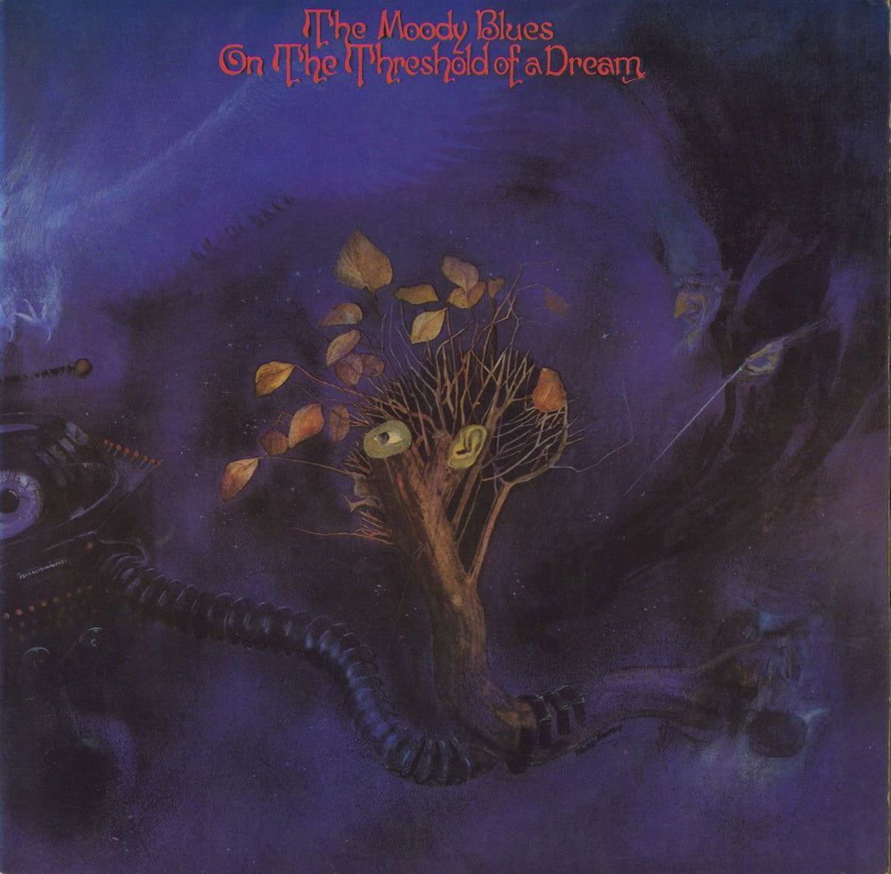 The Moody Blues On The Threshold Of A Dream - Autographed UK vinyl LP album (LP record) SML1035