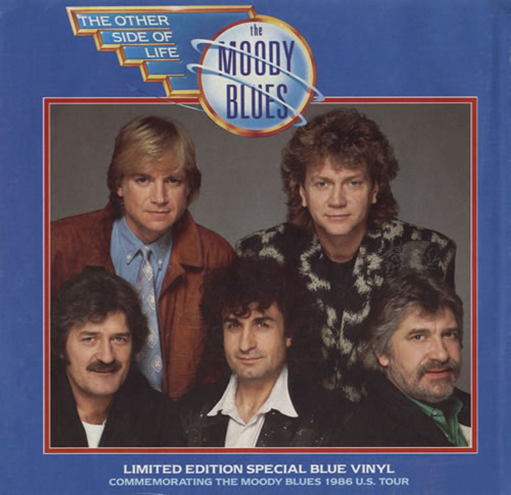 The Moody Blues The Other Side Of Life - Blue Vinyl US 7" vinyl single (7 inch record / 45) 885201-7