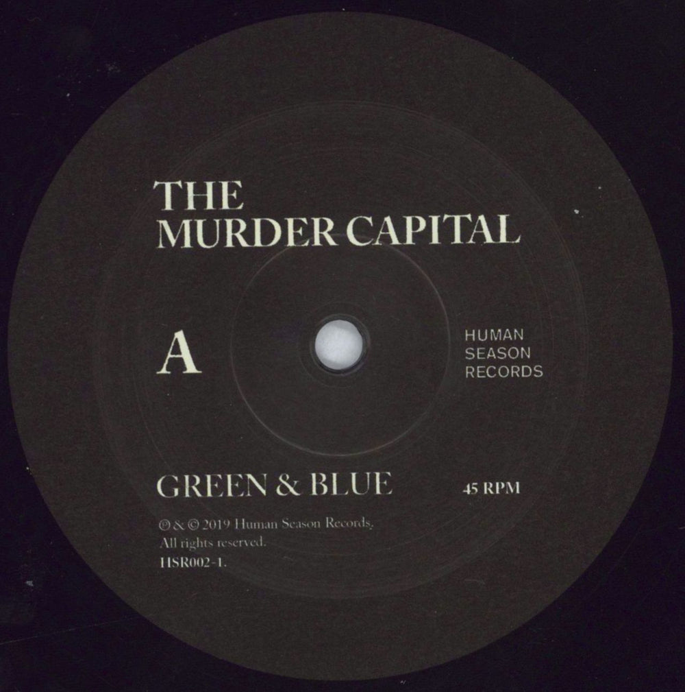 The Murder Capital Green & Blue UK 12" vinyl single (12 inch record / Maxi-single) 0HW12GR827963