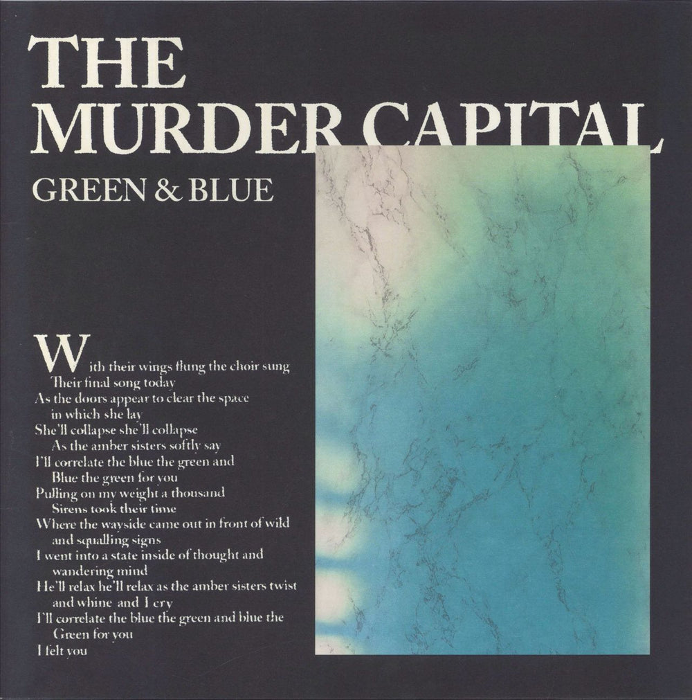 The Murder Capital Green & Blue UK 12" vinyl single (12 inch record / Maxi-single) HSR002-1