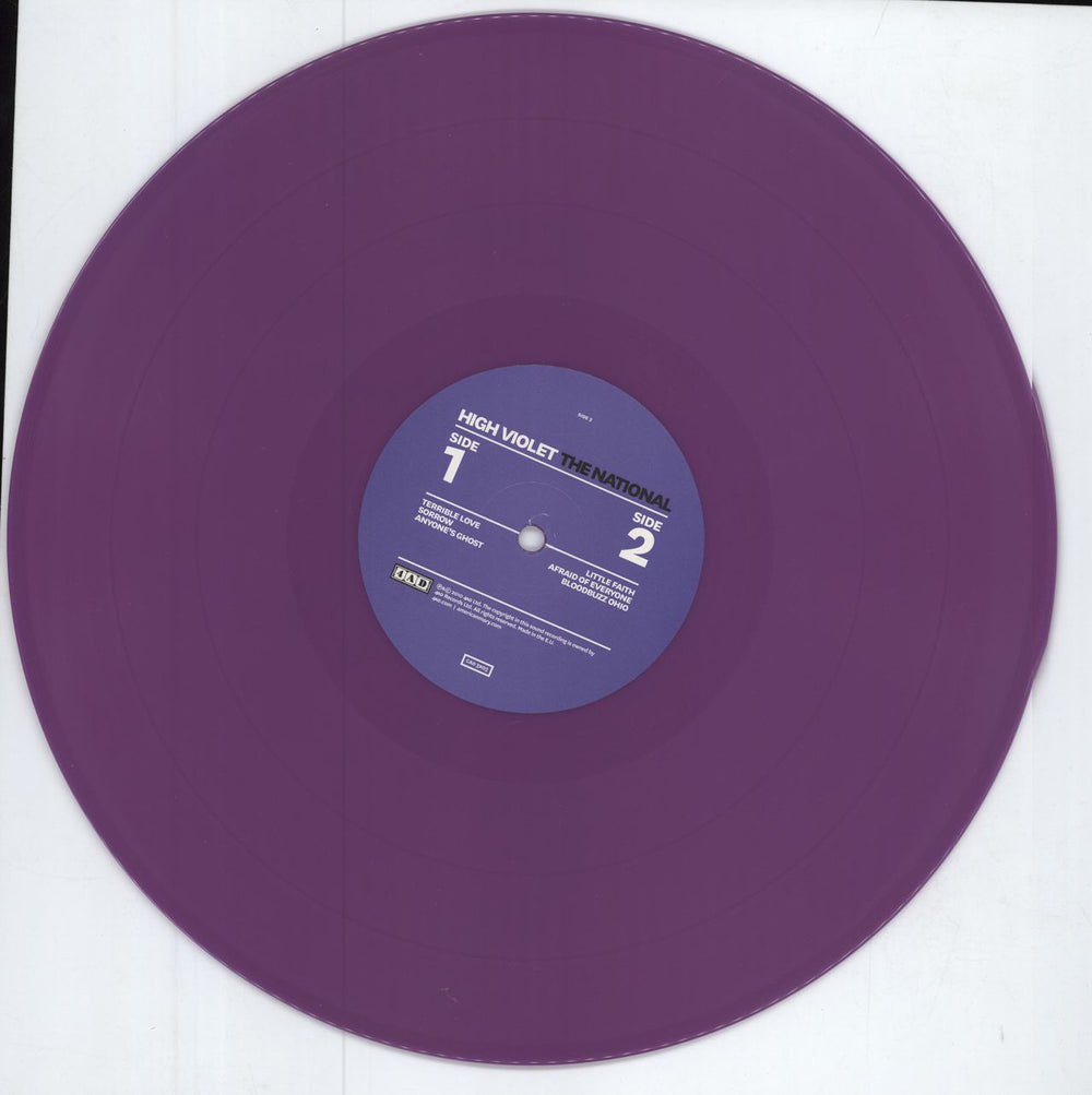 The National High Violet - Violet Vinyl UK 2-LP vinyl record set (Double LP Album) 652637300345