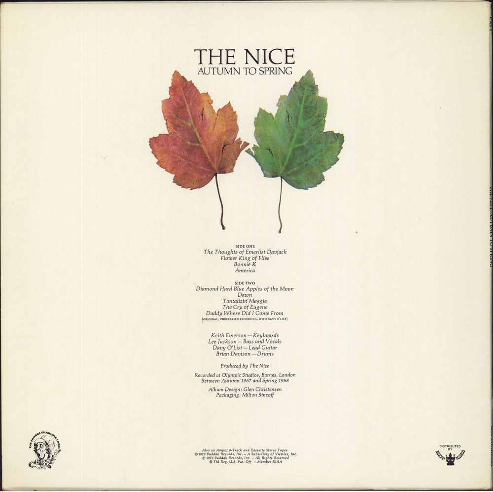 The Nice Autumn To Spring US SHM CD