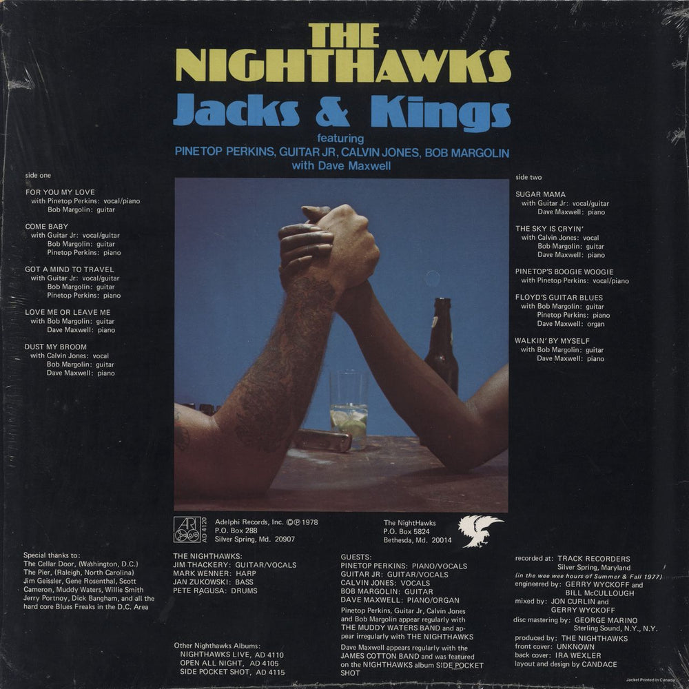 The Nighthawks Jacks & Kings US vinyl LP album (LP record)