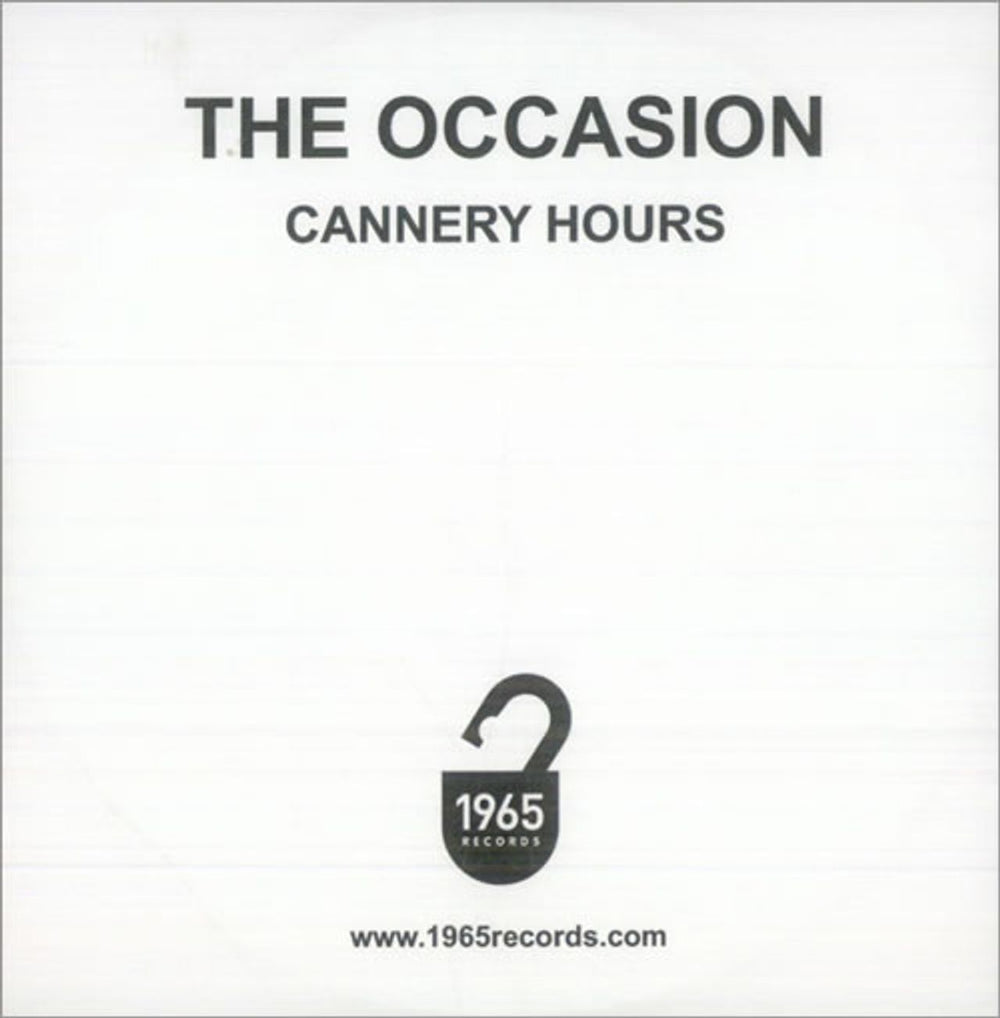 The Occasion Cannery Hours UK Promo CD-R acetate CD-R ACETATE