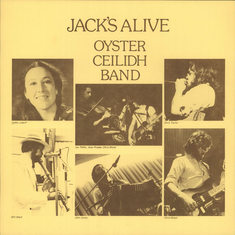 The Oyster Band Jack's Alive + Insert UK vinyl LP album (LP record)