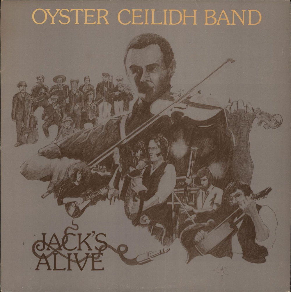 The Oyster Band Jack's Alive + Insert UK vinyl LP album (LP record) DIN309