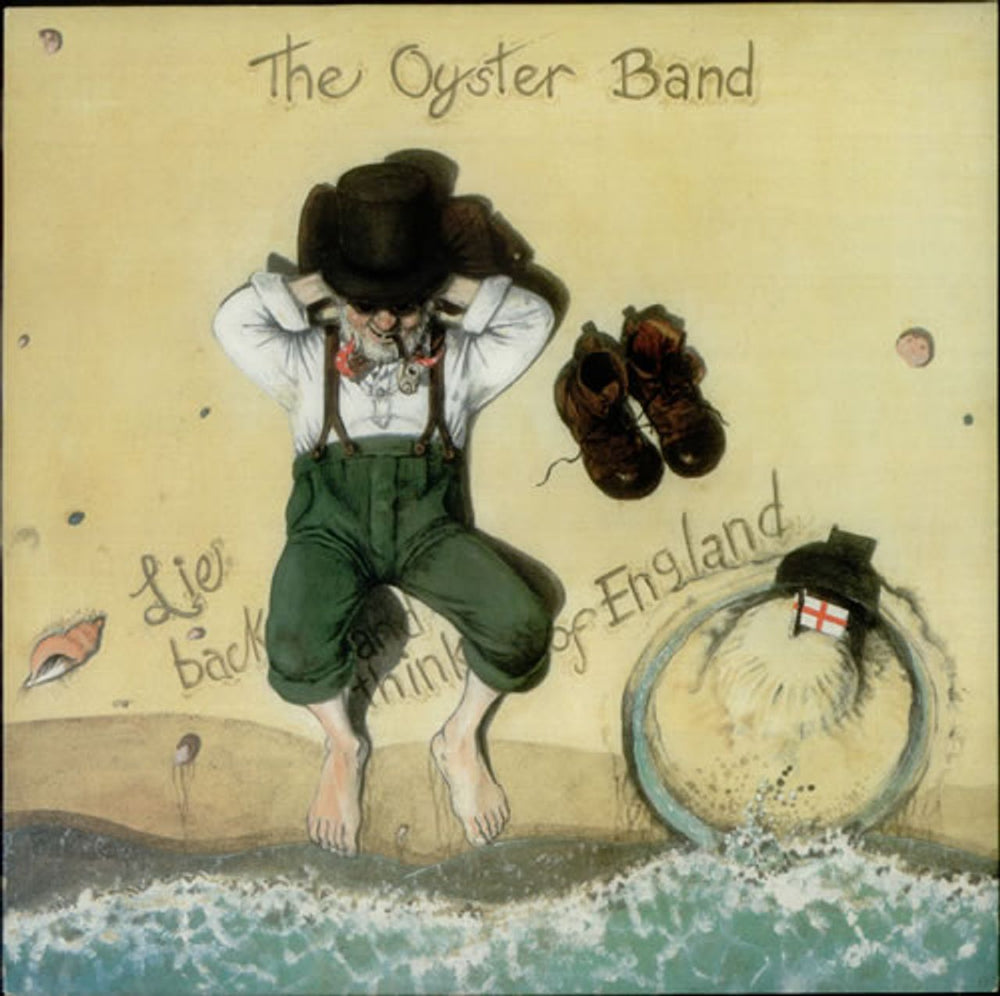 The Oyster Band Lie Back And Think Of England UK vinyl LP album (LP record) YOP04