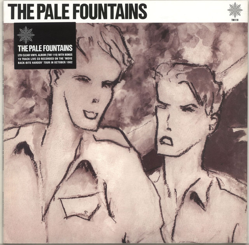 The Pale Fountains Something On My Mind - Clear vinyl LP + CD UK vinyl LP album (LP record) TWI119