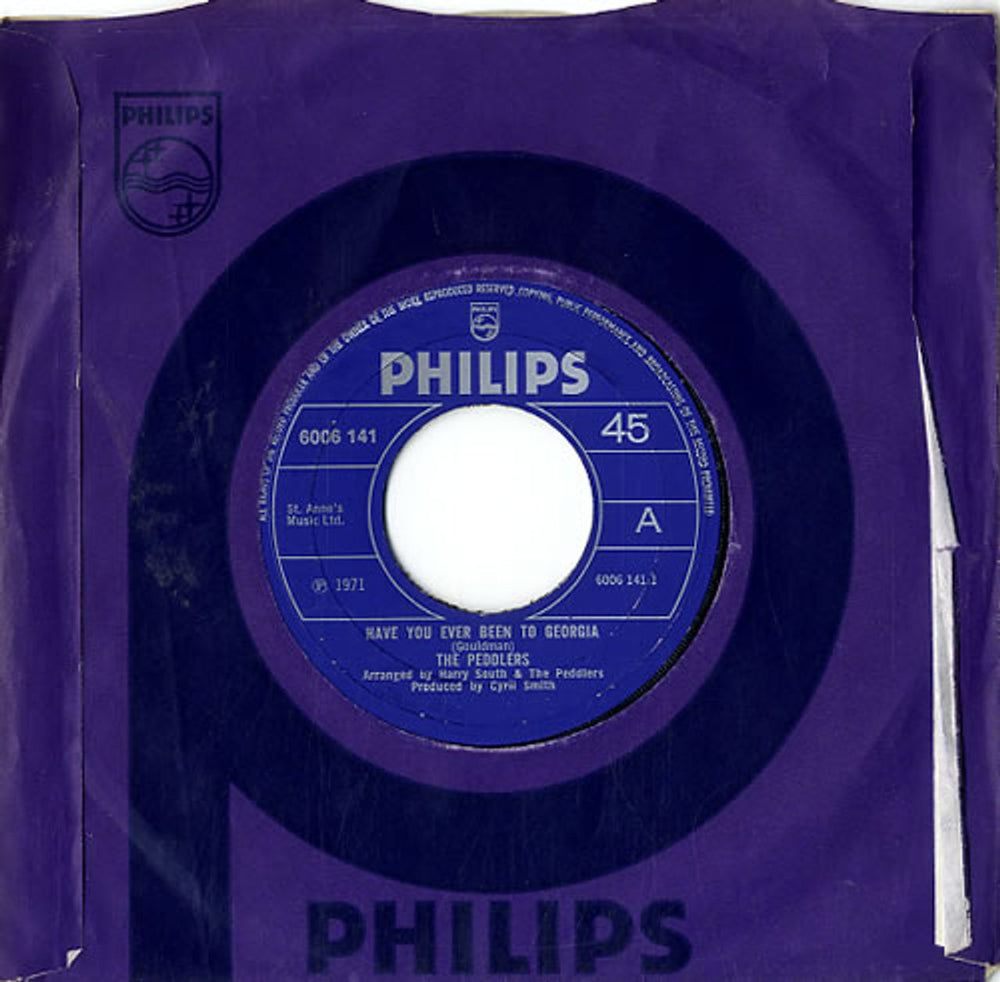 The Peddlers Have You Ever Been To Georgia UK 7" vinyl single (7 inch record / 45) 6006141