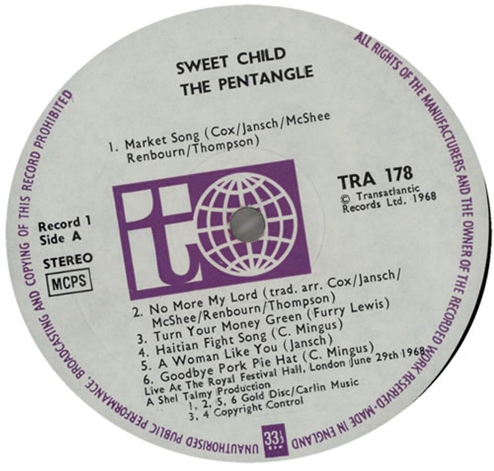 The Pentangle Sweet Child UK 2-LP vinyl record set (Double LP Album) PNT2LSW357051