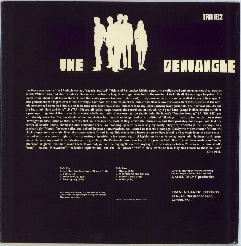 The Pentangle The Pentangle - 1st UK vinyl LP album (LP record)