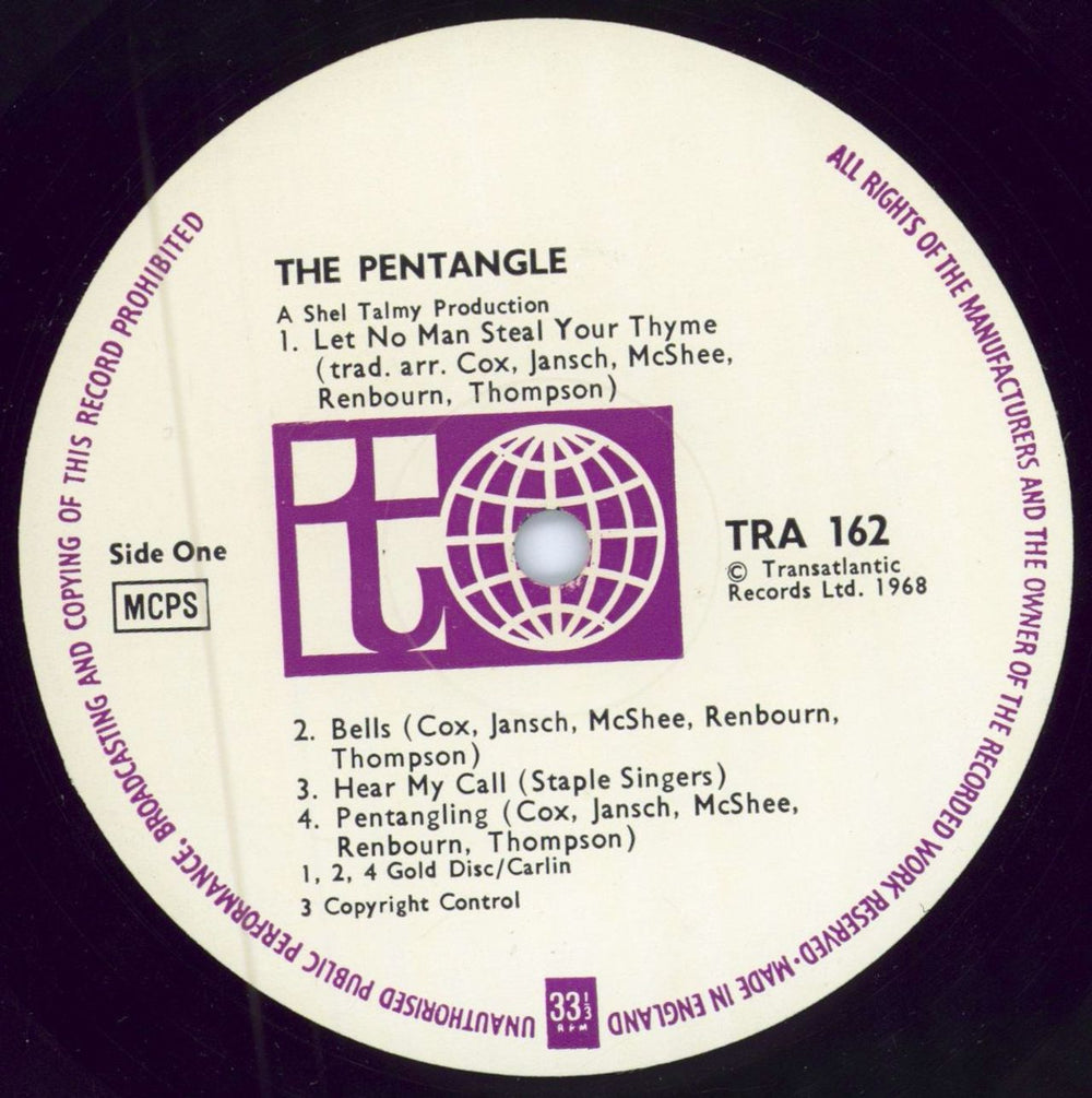 The Pentangle The Pentangle - 1st UK vinyl LP album (LP record) PNTLPTH211214