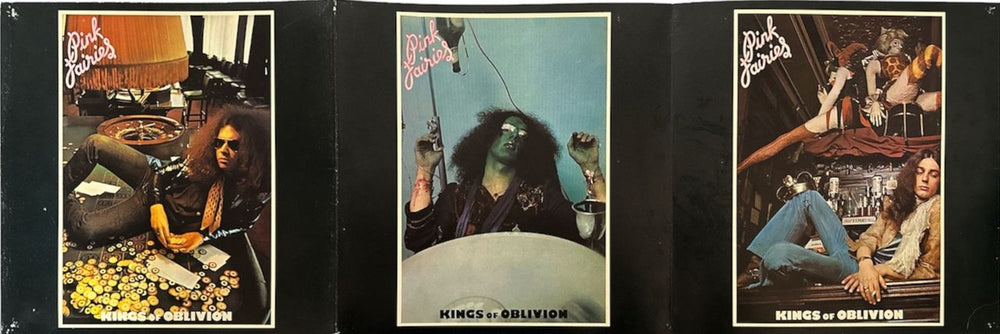 The Pink Fairies Kings Of Oblivion + Poster - EX UK vinyl LP album (LP record)