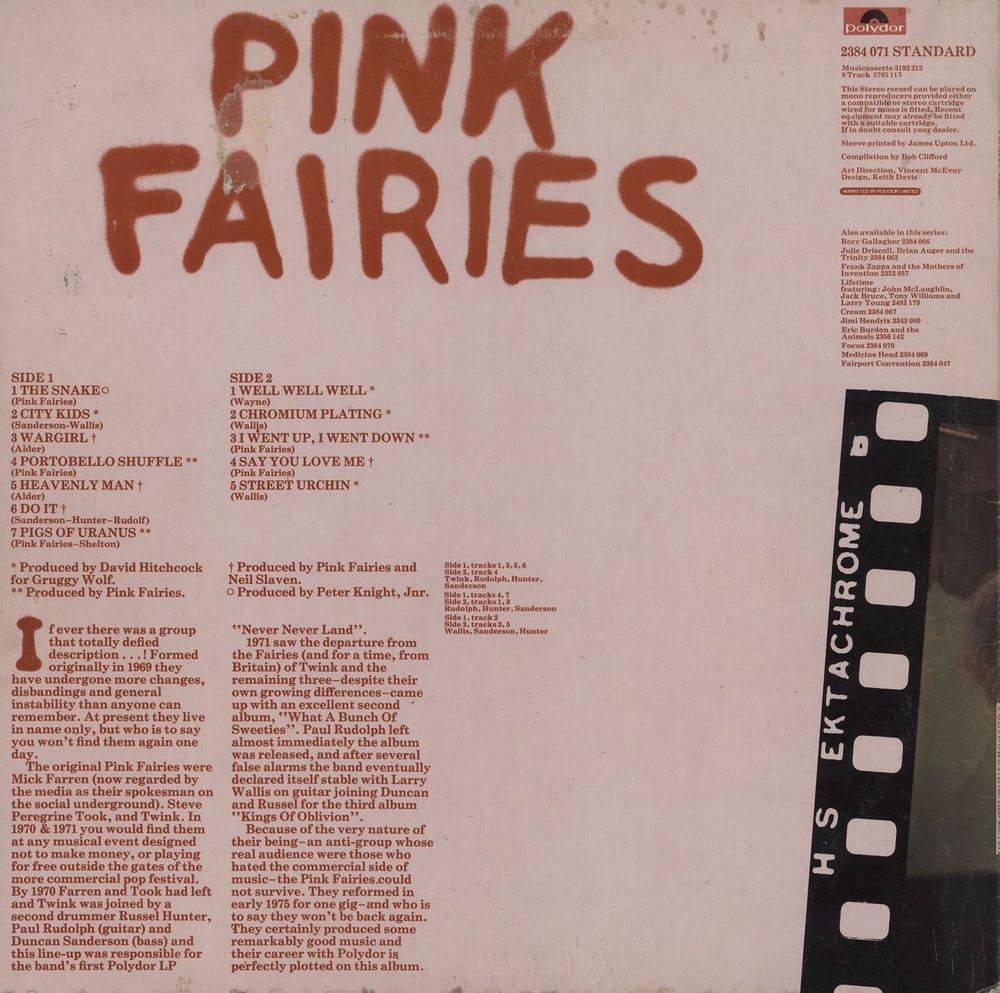 The Pink Fairies Pink Fairies - 1st UK vinyl LP album (LP record)