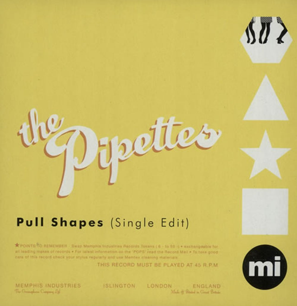 The Pipettes Pull Shapes - Single Edit UK Promo CD single (CD5 / 5") M15041553P