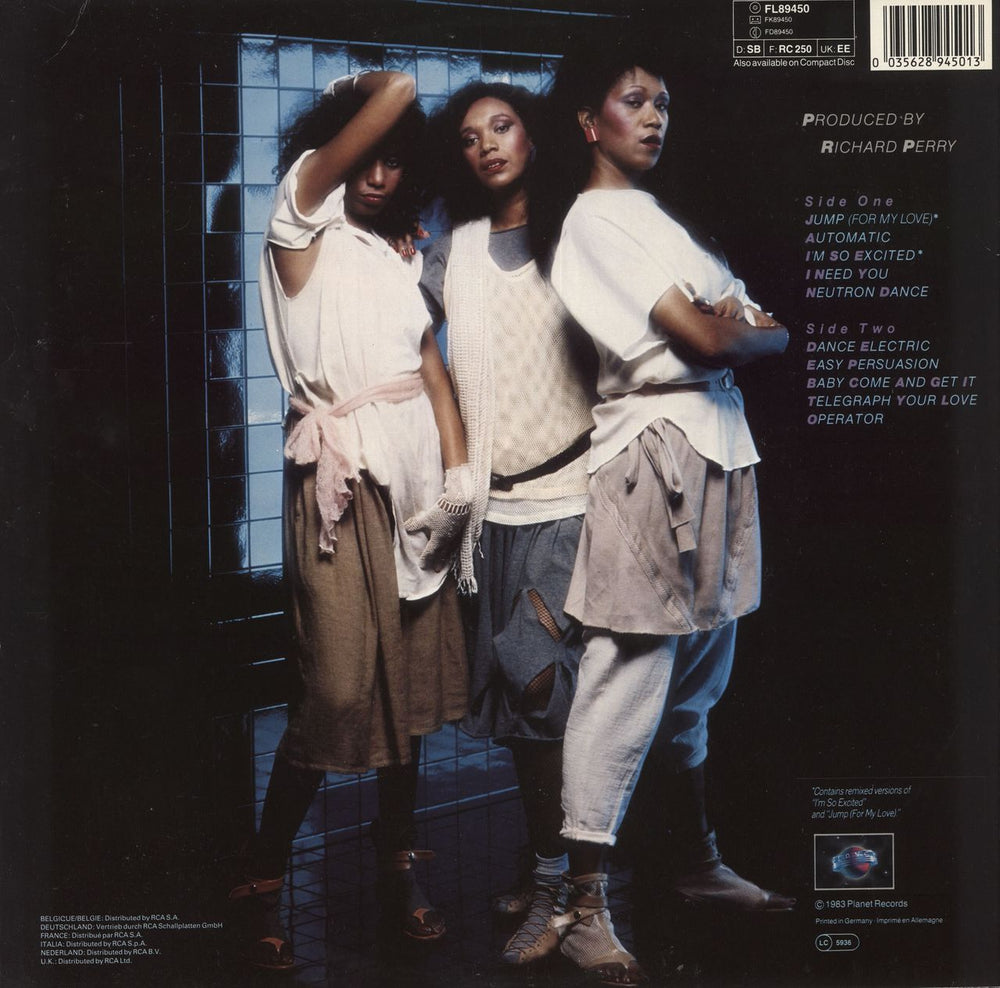 The Pointer Sisters Break Out - 2nd - Circular Sticker German vinyl LP album (LP record)