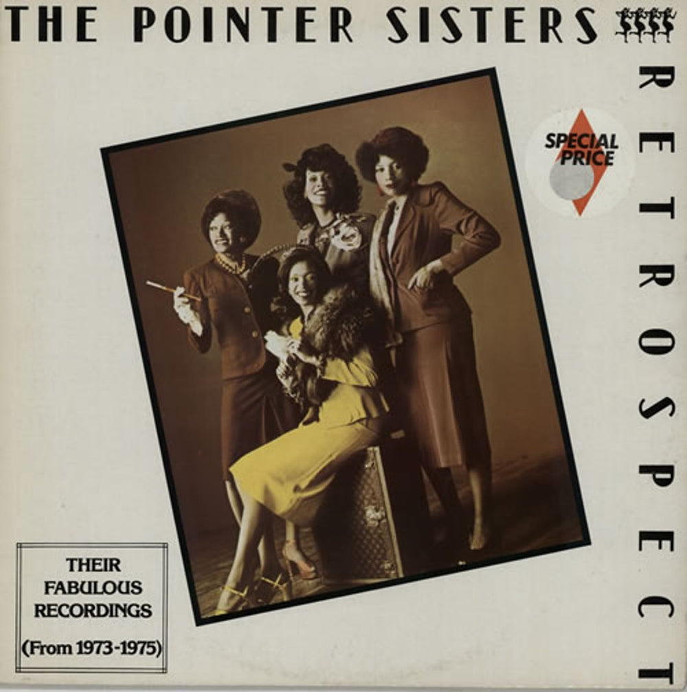 The Pointer Sisters Retrospect UK vinyl LP album (LP record) MCL1636