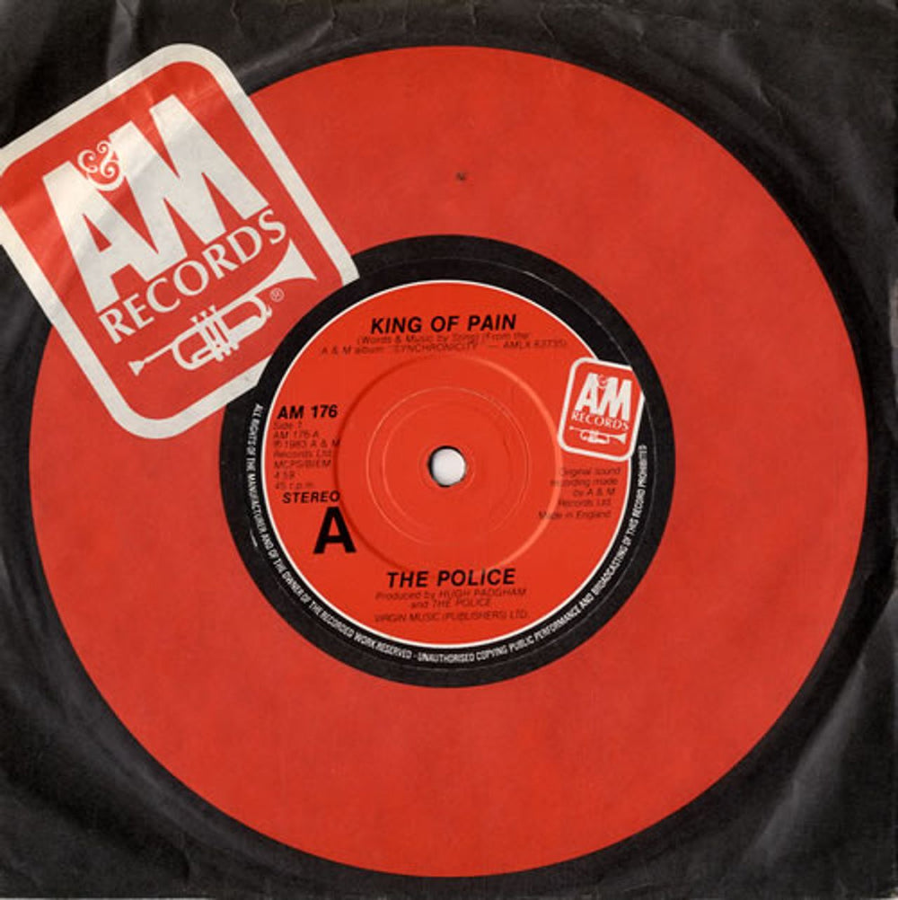 The Police King Of Pain UK 7" vinyl single (7 inch record / 45) AM176