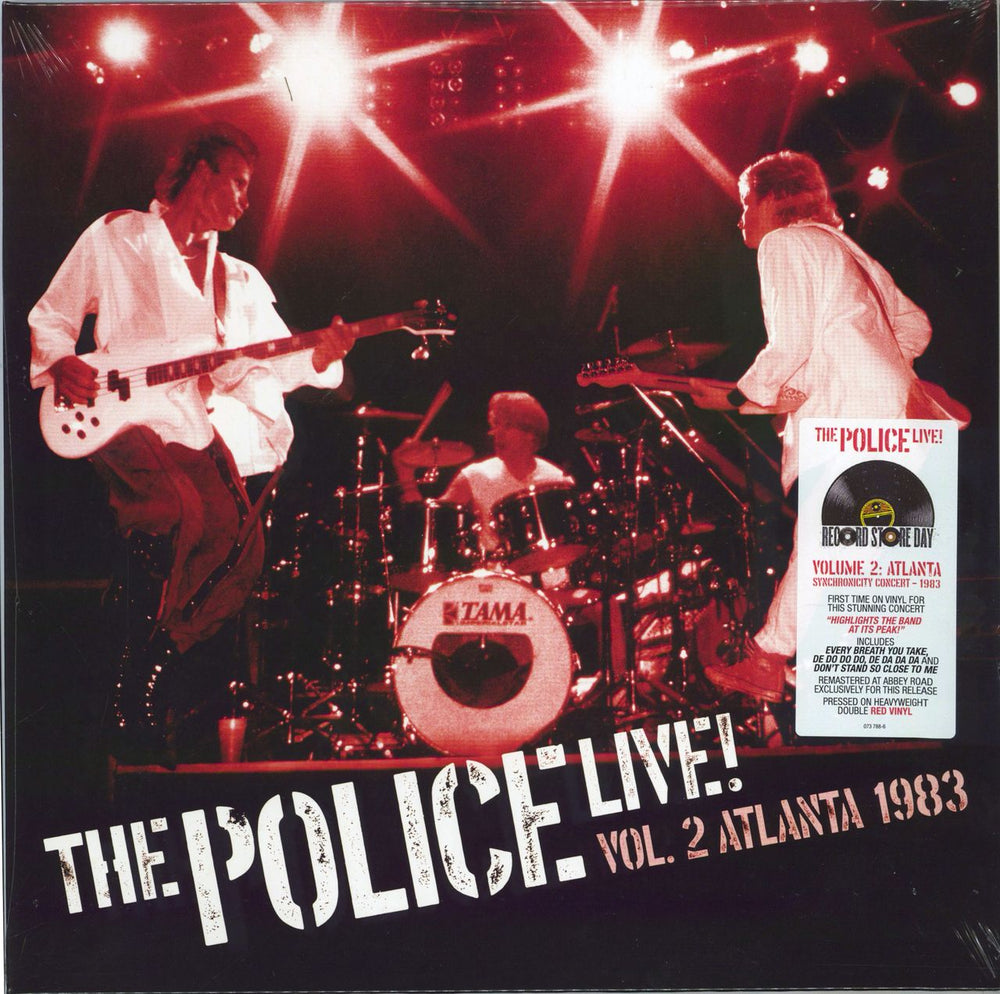 The Police Live! Vol. 2 Atlanta 1983 - RSD 2021 - Red Vinyl - Sealed UK 2-LP vinyl record set (Double LP Album) 073788-6