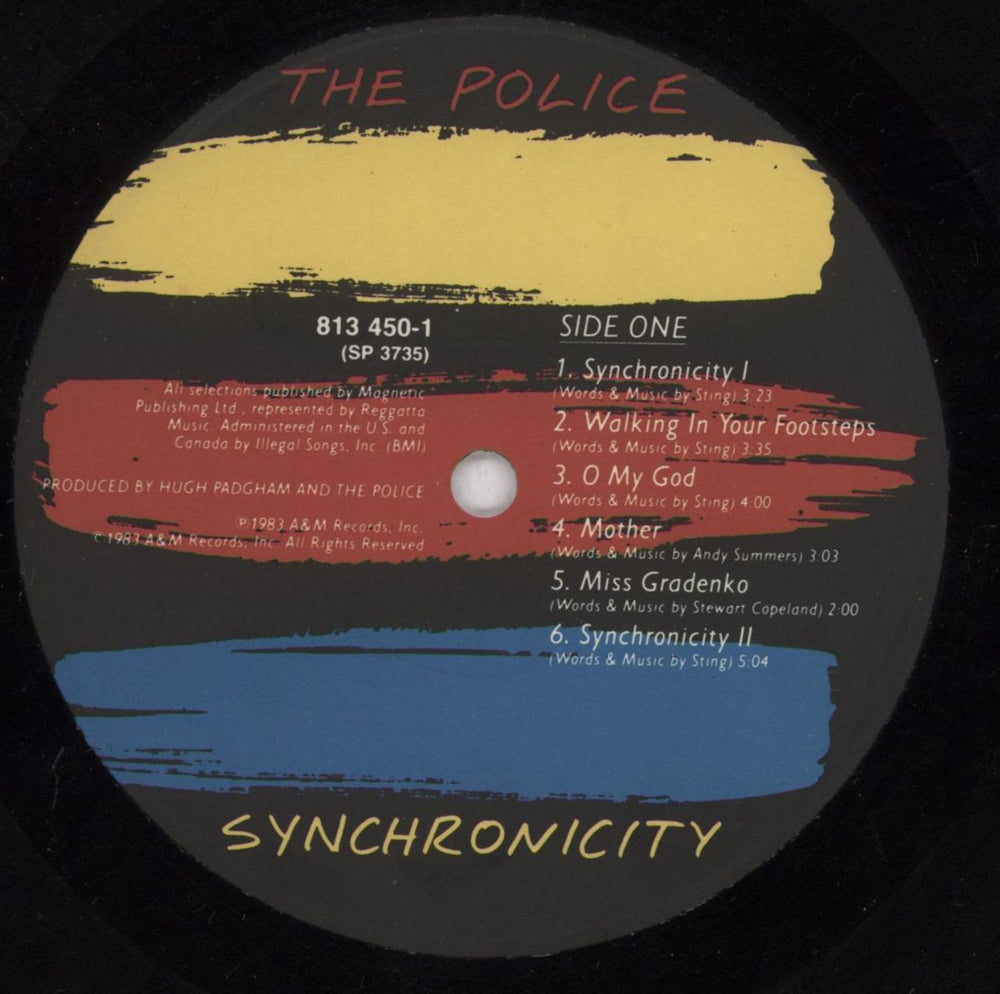 The Police Synchronicity US vinyl LP album (LP record) POLLPSY818243