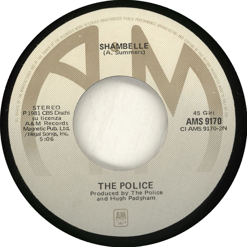 The Police Todo Lo Que Hace Es Magico Spanish 7" vinyl single (7 inch record / 45)