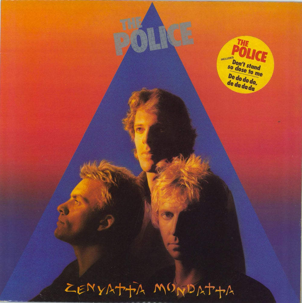 The Police Zenyatta Mondatta - Song Hype Stickered Sleeve UK vinyl LP album (LP record) AMLH64831