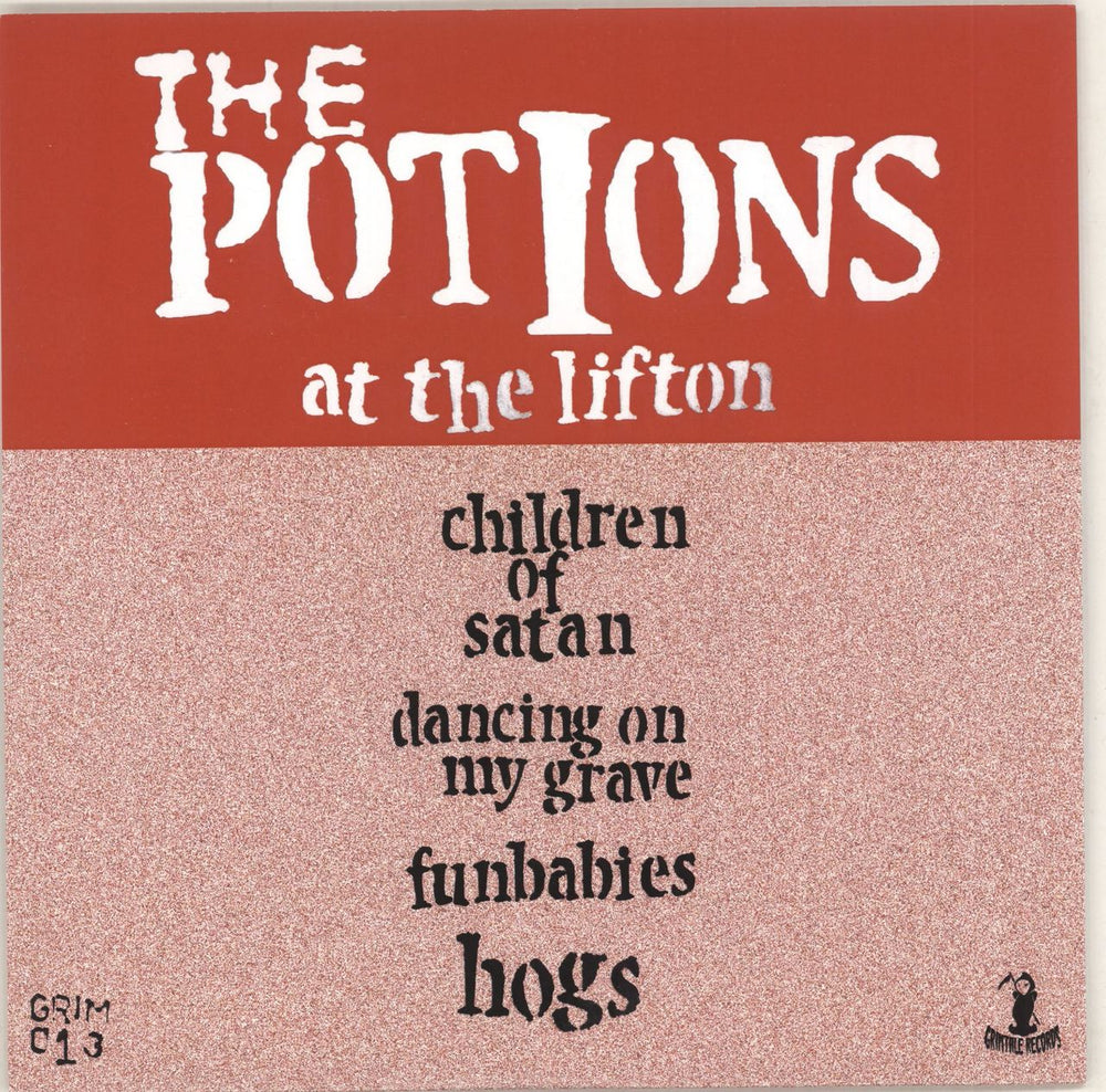 The Potions At The Lifton - Devil Red Swirl Vinyl US 7" vinyl single (7 inch record / 45) 0-107AT742413