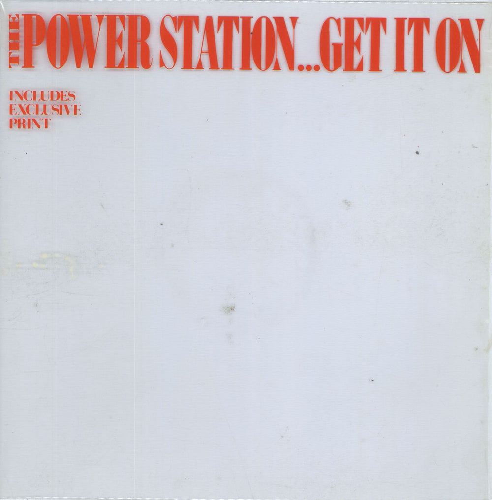 The Power Station Get It On + PVC sleeve UK 12" vinyl single (12 inch record / Maxi-single)