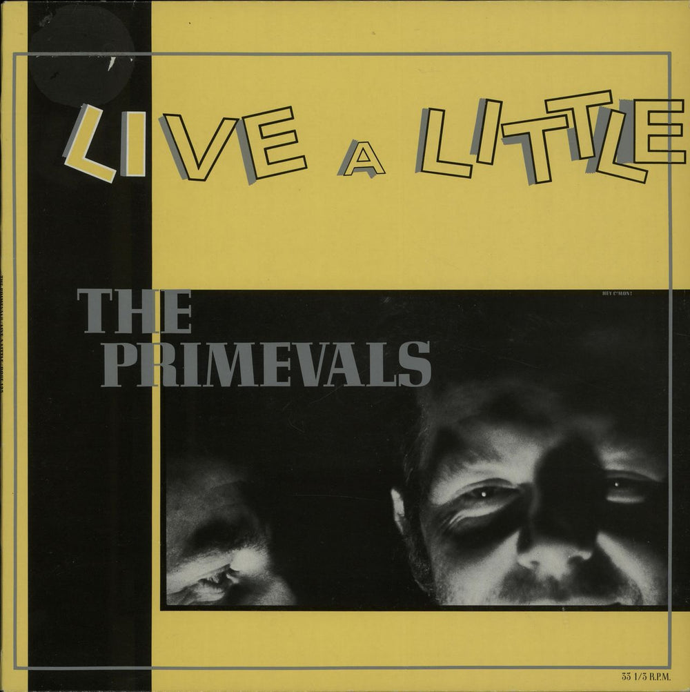 The Primevals Live A Little French vinyl LP album (LP record) ROSE123