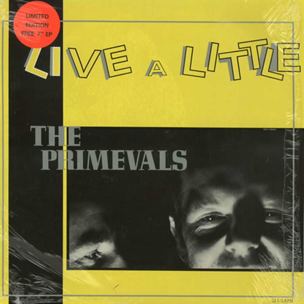 The Primevals Live A Little + 7" French vinyl LP album (LP record) ROSE123