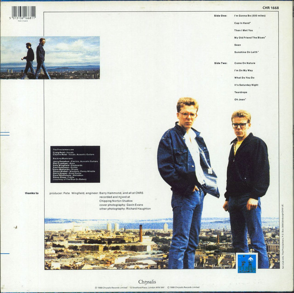 The Proclaimers Sunshine On Leith - Stickered UK vinyl LP album (LP record) 5013136166811