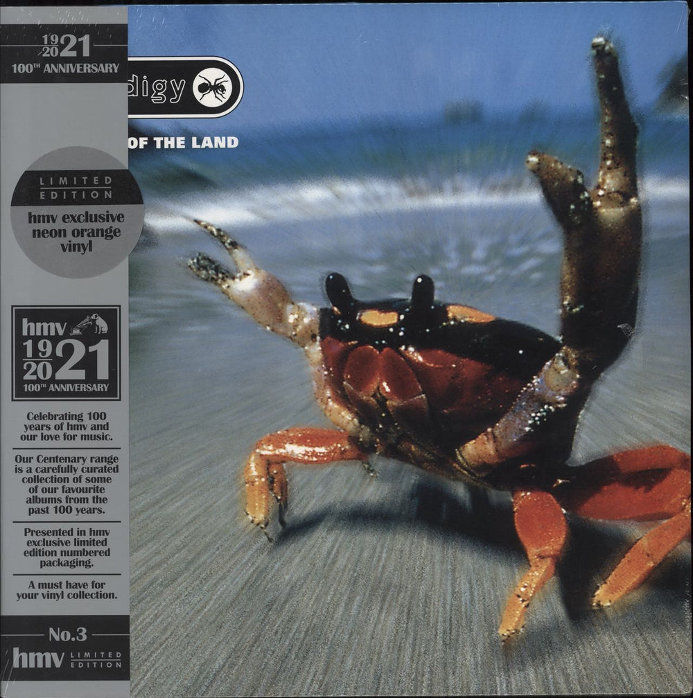 The Prodigy Fat Of The Land - Orange vinyl UK 2-LP vinyl record set (Double LP Album) XL121LPE2