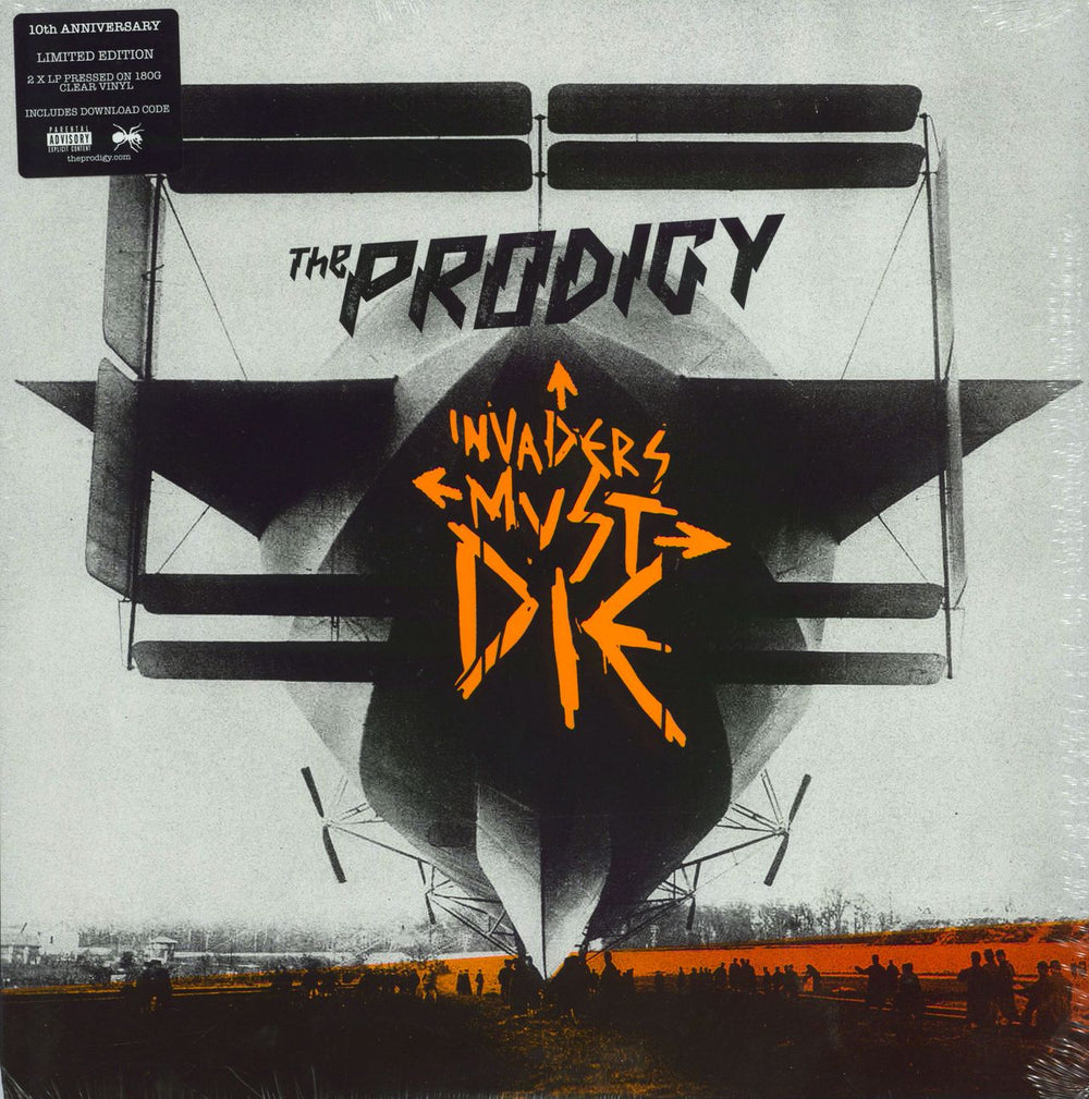The Prodigy Invaders Must Die - 180gm Clear Vinyl - Sealed UK 2-LP vinyl record set (Double LP Album) HOSPLP001X