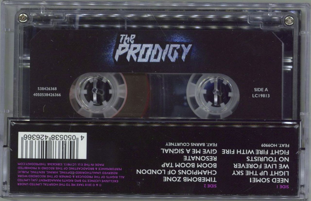 The Prodigy No Tourists UK cassette album 4050538426366