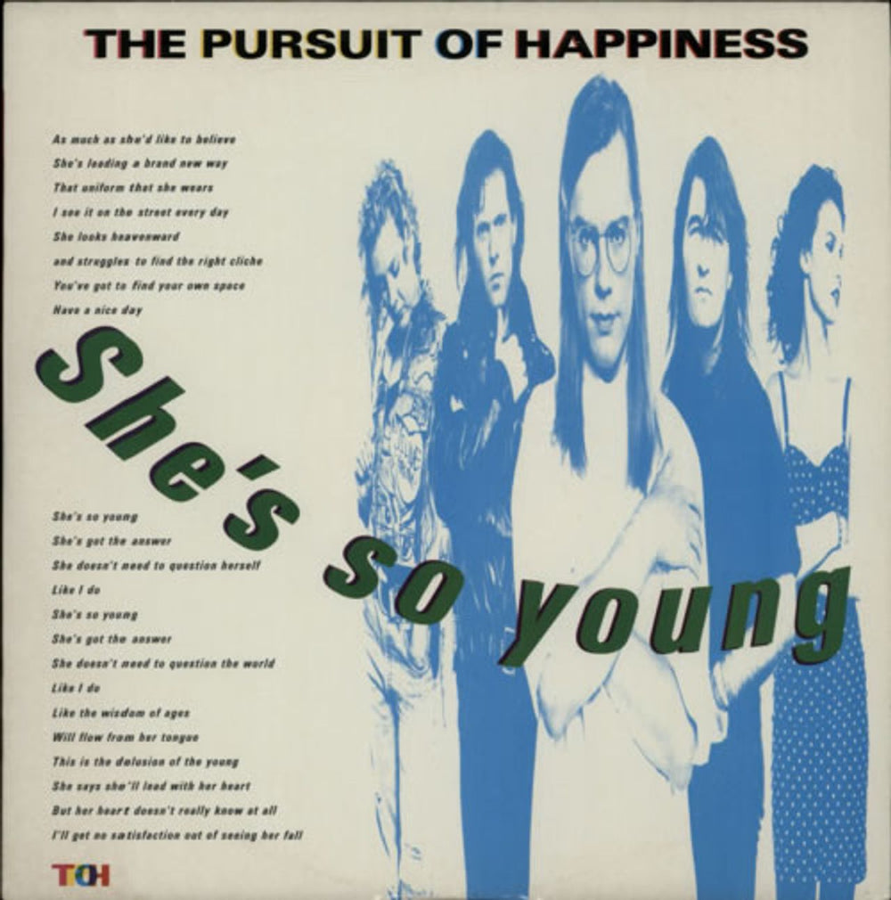 The Pursuit Of Happiness She's So Young UK 12" vinyl single (12 inch record / Maxi-single) POHX1