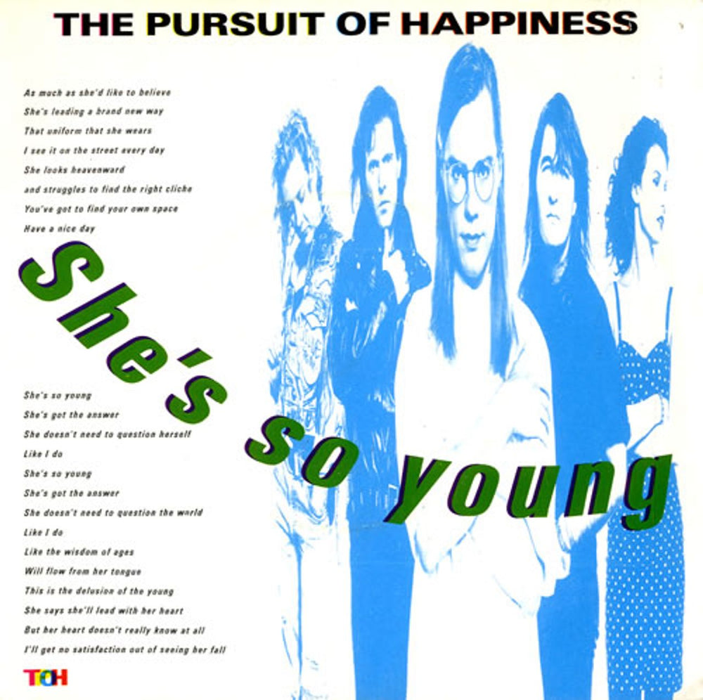 The Pursuit Of Happiness She's So Young UK 7" vinyl single (7 inch record / 45) POH1