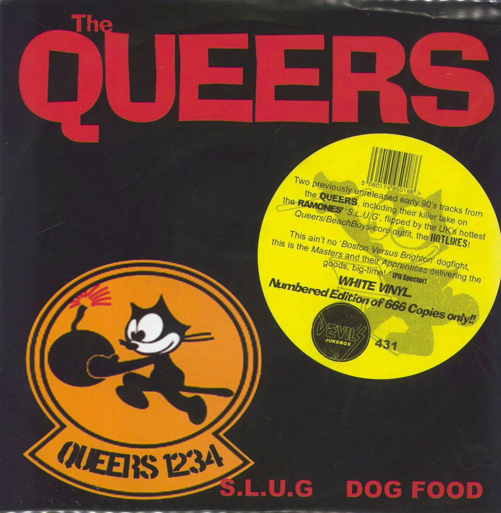 The Queers The Queers / The Hotlines UK 7" vinyl single (7 inch record / 45) DJB66617